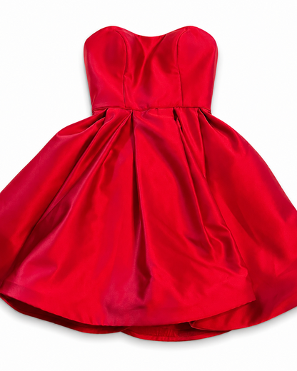 Red Strapless Dress
