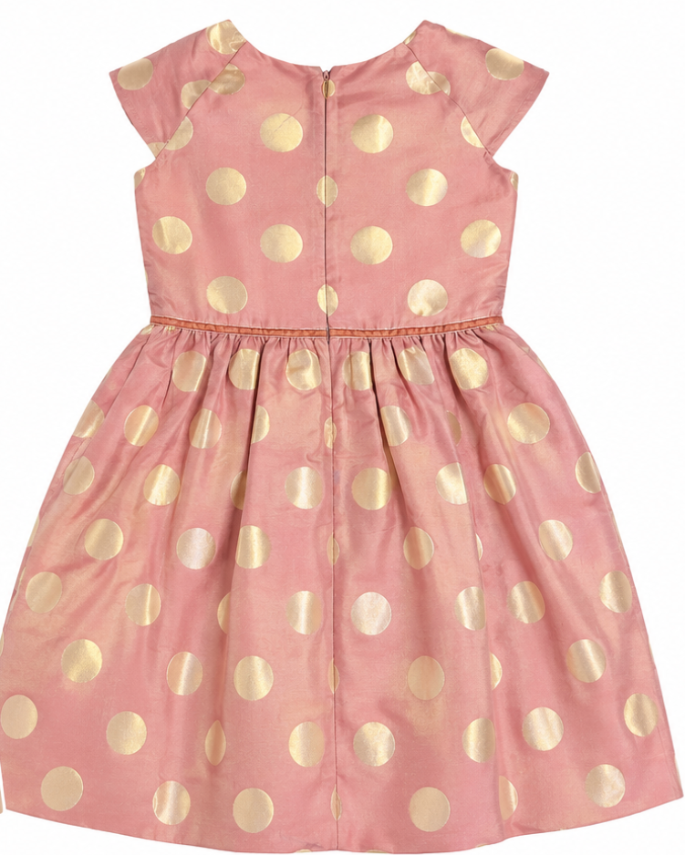 Golden Dot Party Dress