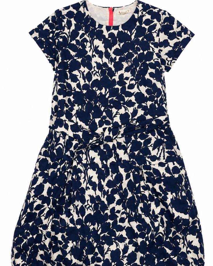 Navy Floral Dress