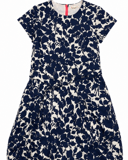 Navy Floral Dress