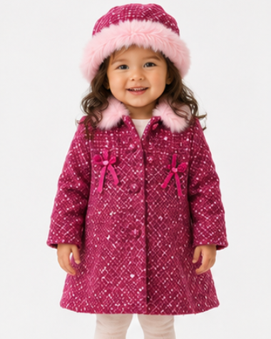 Tweed Coat, Matching Hat