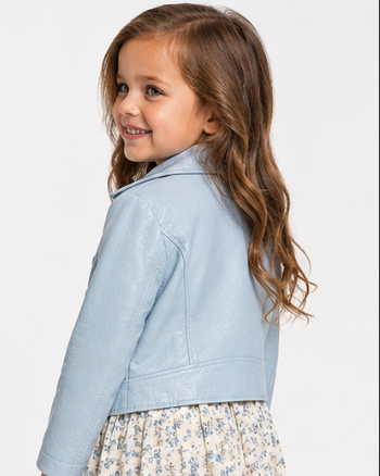 light blue jacket