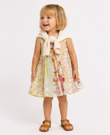 Vintage Inspired Garden Patchwork Sundress